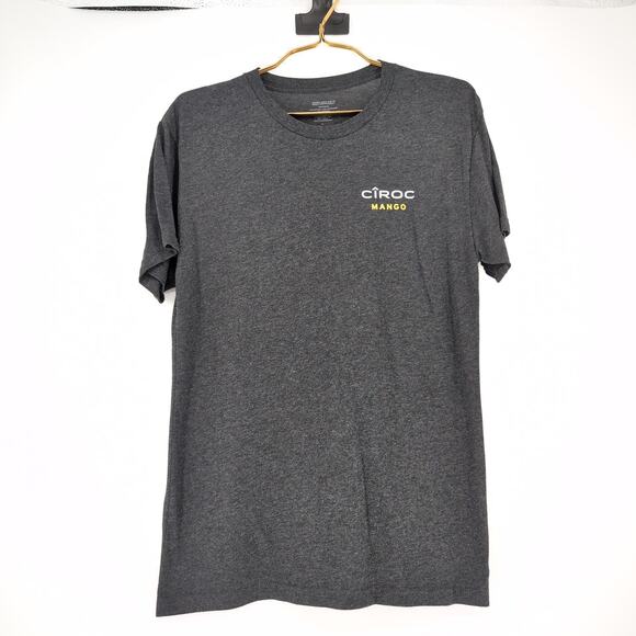 Ciroc Mango Dark Distressed Gray/Grey Crewneck Men's T-shirt/Tee - Size M - GUC - Picture 1 of 9
